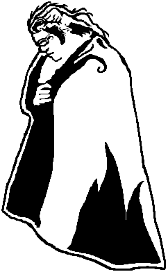 A rendition of myself on the path during my Coming of Age rite at the 1997 Southwest Þing -- I made it to the end of that path, and to the beginning of one much longer.